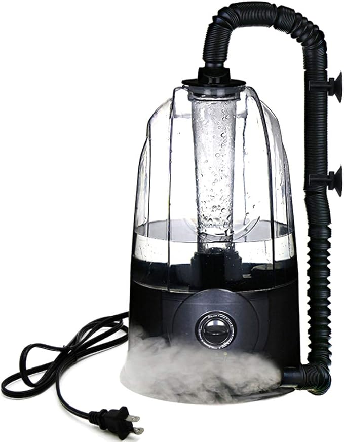Coospider 3.8L Reptile Fogger Mister, Quiet Reptile Humidifier for Reptiles Tank, Terrarium Humidifiers with Extended Tube, Automatic Reptile Misting System for Reptiles Amphibians Herps Vivarium