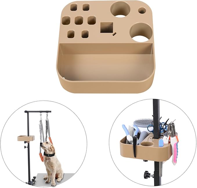 Pet Grooming Tool Organizer - Can Be Mounted On The Pet Grooming Table to Save Space Can Store Scissors, Brushes and Other Tools