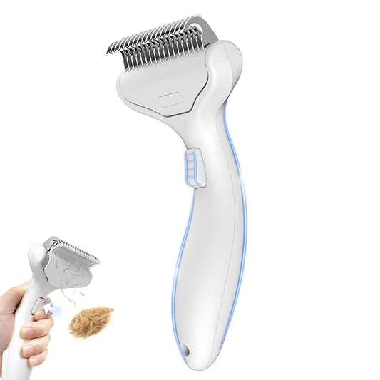 Undercoat Shedding Brush for Dogs & Cats – Professional Deshedding & Dematting Tool – Grooming Comb for Long Hair, German Shepherds & All Pets