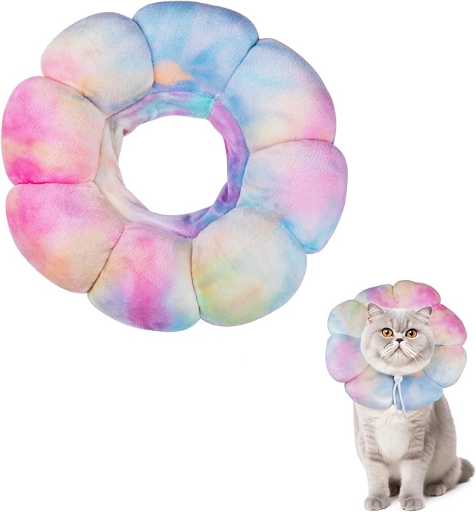 Cat Collar Soft, Adjustable Soft Protective Neck Cats Recovery Cone After Surgery