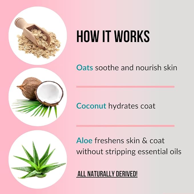 1 Gallon Tearless Puppy Shampoo and Conditioner - Anti-Itch Dog Shampoo Sensitive Skin - Coconut Oil Oatmeal Pet Shampoo for Puppies - Made in The USA