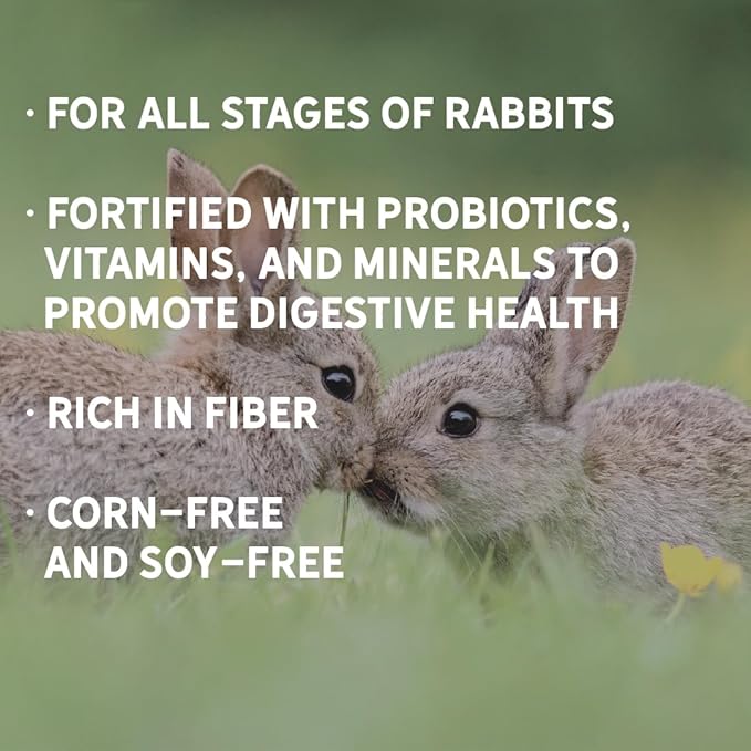 New Country Organics Rabbit Food Pellets | Essential Bunny Supplies | Corn-Free and Soy-Free | 15% Protein Rabbit Feed for Healthy Hoppers | Certified Organic and Non-GMO | 40 lbs