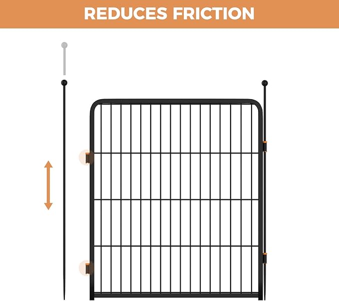 FXW Dog Playpen Accessories - Muffler Tubes, Compatible Rollick/Instant Dog Playpen (Replacement for HomePlus/Dog Gate) (32PCS, Orange) │ Patented
