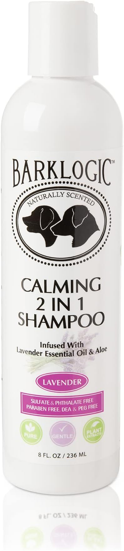 Plant Based 2 in 1 Dog Shampoo and Conditioner, Lavender, 8 fl oz - Grooming Essentials for A Quality Coat - No Parabens, No Phthalates, No Sulfates, No DEA & PEG, Naturally-Derived & Vegan