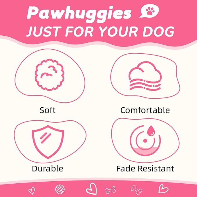 Rose Pink Dog Collar for Large Dog, Breathable, Anti-Odor & Soft, Comfortable for Sensitive Skin Puppies, 90% Bamboo Rayon, Adjustable Quick-Release Buckle Pet Collar for Large Breeds