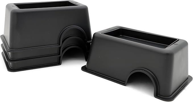 Reptile Hide Box Snake Hide Feel Secure and Safe, Gecko Hide (Black, Small 4 Pcs)