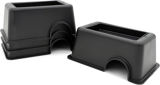 Reptile Hide Box Snake Hide Feel Secure and Safe, Gecko Hide (Black, Small 4 Pcs)