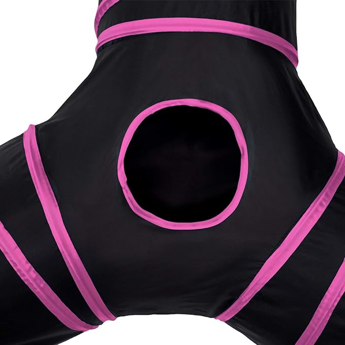 Tempcore 3 Way Collapsible Cat Tunnels, Indoor Cat Toys with Peek Hole & Ball, Perfect for Kittens & Rabbits