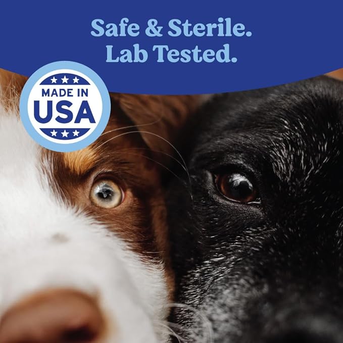 ANGELS' EYES Multi-Purpose Sterile Eye Wash 4 oz Eye Cleaner and Rinse, Tear Stain Reducer for Allergies, Debris, Mucus, Irritation and Weepy Eyes for All Dogs with Boric Acid