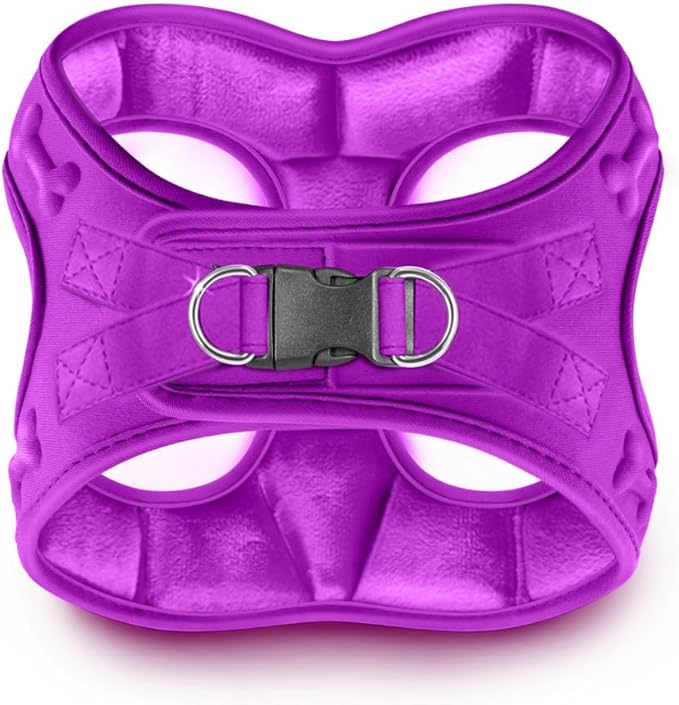 Comfort fit Step-in Dog & Puppy Harness - Comfortable All Weather Dog Vest Harness: Adjustable, Soft Padded, Easy to Put-on for Small, Medium-Sized Dogs.