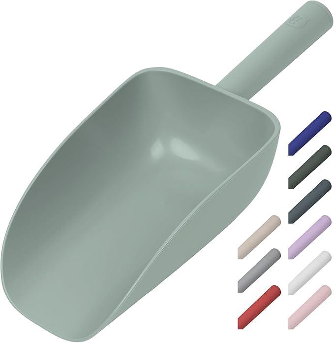 Extra Big Multipurpose Scoop– Solid Deep Scooper for Any Household – Disposing/Replacing Litter – Big Size Animal Pet Food Shovel – 44oz