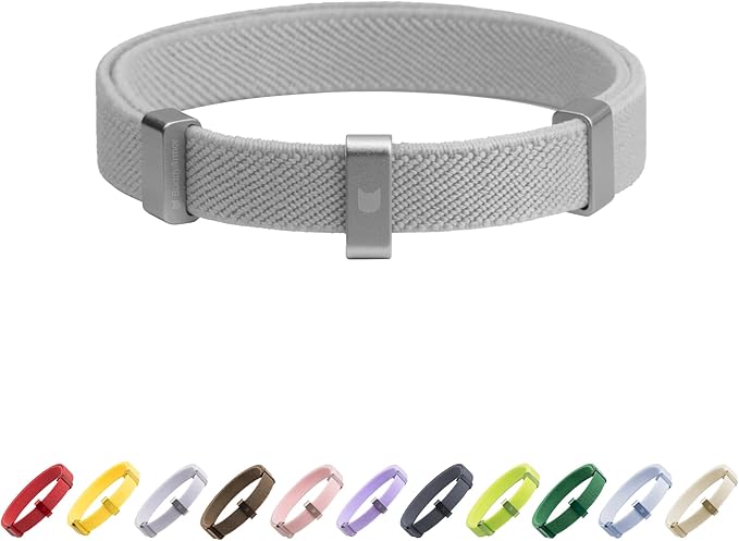 Safety Cat Collar - U.S. IDA Gold Awarding Design, Stretch Elastic Quick Release, Non Breakaway - Light Weight for Kitten, Neck Fit 5.9'-11.8' for All Small Large Cat,S(Glacier Silver)