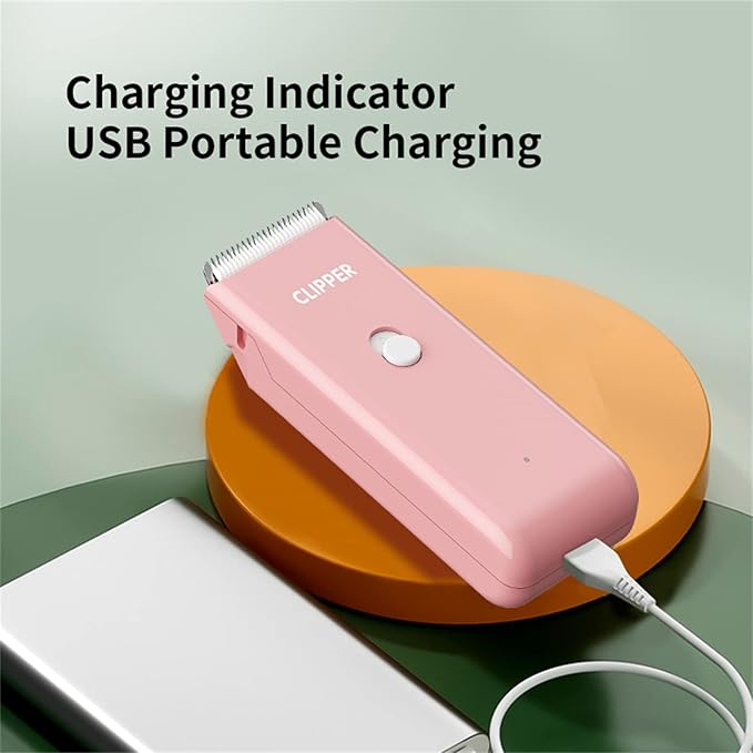 2-in-1 Professional Dog Grooming Kit - Low Noise, Waterproof, USB Rechargeable, and Safe Ceramic Blade - Gift for Dogs and Cats (Pink)