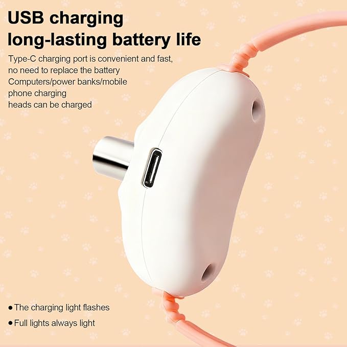 Walfront Cat Toys, Interactive Laser Cat Toys for Indoor Cats, USB Rechargeable Kitten Toy, Adjustable 9.1–13.4"(23-34cm), 2 Models & 41°Adjust Angle, Automatic Cat Toy for Chase Fun Play Exercise