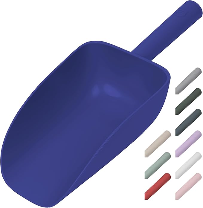 Extra Big Multipurpose Scoop– Solid Deep Scooper for Any Household – Disposing/Replacing Litter – Big Size Animal Pet Food Shovel – 44oz