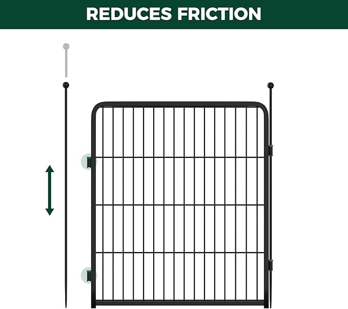 FXW Dog Playpen Accessories - Muffler Tubes, Compatible Rollick/Instant Dog Playpen (Replacement for HomePlus/Dog Gate) (32PCS, Green) │ Patented