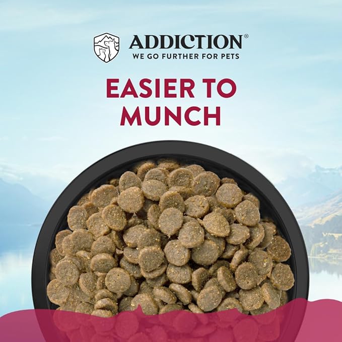 Addiction Viva La Venison Grain-Free Dry Dog Food for Small Breeds All Life Stages, Venison Dog Food, Gluten-Free Kibbles for Small Dogs – Made in New Zealand –3.3lb