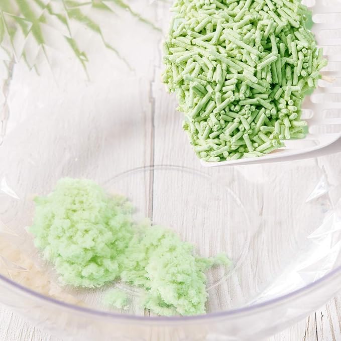 I AM TOFU - Tofu Cat Litter, Natural Flushable, Dust Free, Extra Clumping Pellet Litter (10 LBS, Green Tea)