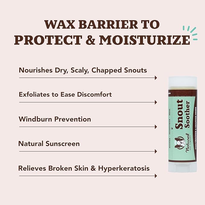 Natural Dog Company Snout Soother Bundle, Includes 2oz Tin + 0.15oz Stick, Dog Nose Balm for Chapped, Crusty and Dry Dog Noses, Organic, All Natural Ingredients, Packaging May Vary