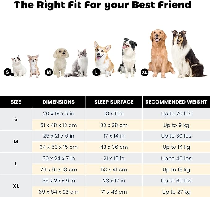 Miguel Dog Bed with Removable Cushion/Pillow for Medium Small Dogs, Washable Pet Bed with Side Easy to Wash Puppy Bed, Large Rectangle Cat Bed for Indoor Cat with Anti-Slip Bottom, Gray 35 Inch