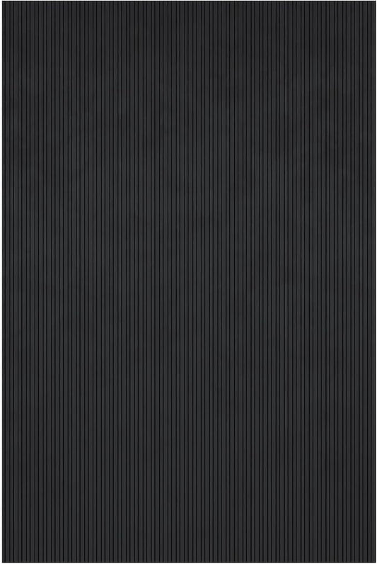 Indoor/Outdoor Hose-Wash Lines Design Non-Slip Rubber 2x3 Modern Entryway Mat for Entryway, Patio, Backyard, Garage, 20" x 39", Black