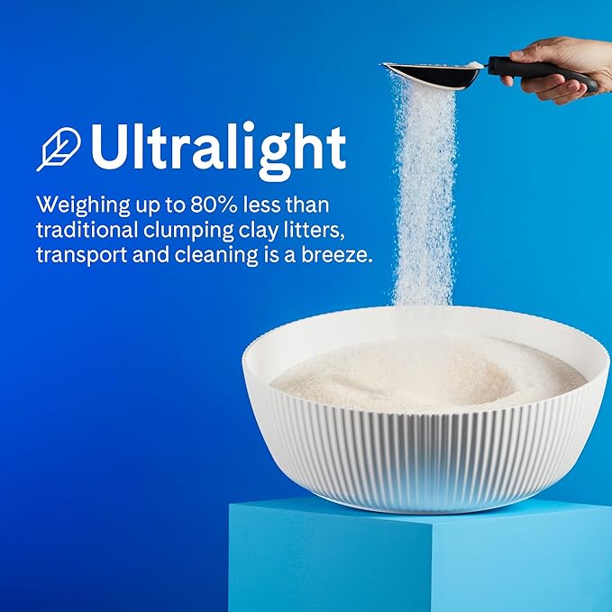 PrettyLitter Health Monitoring Cat Litter (Unscented, Non Clumping) | Lightweight & Low Tracking, Color Changing Silica Gel Crystals, Advanced Odor Control — 6 Lbs, Pack of 2 (Two Month Supply)