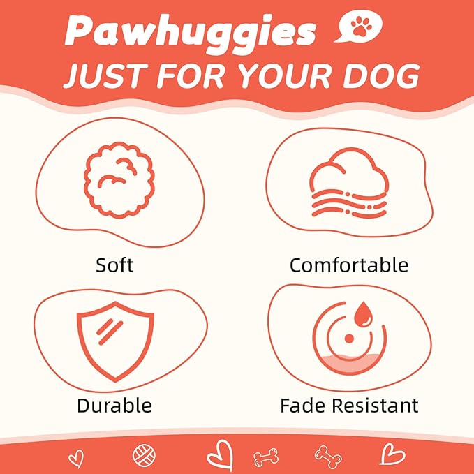 Orange Dog Collar for Medium Size Dog, Breathable, Anti-Odor & Soft, Comfortable for Sensitive Skin Puppies, 90% Bamboo Rayon, Adjustable Quick-Release Buckle Pet Collar for Medium Breeds