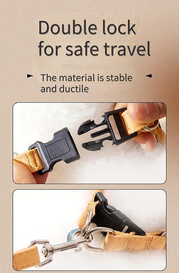 Rabbit Harness and Leash - Adjustable Bunny Harness Escape Proof for Walking Runnig Hiking Camping Outdoor - Cute Small Animal Harness Leash Set (Small,Yellow)