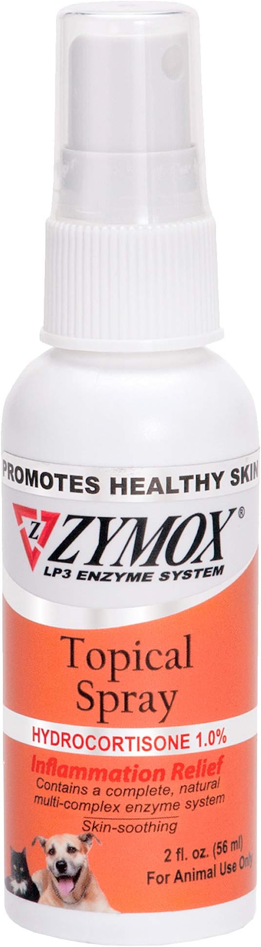 Zymox Topical Hot Spot Spray for Dogs and Cats with 1% Hydrocortisone, 2oz