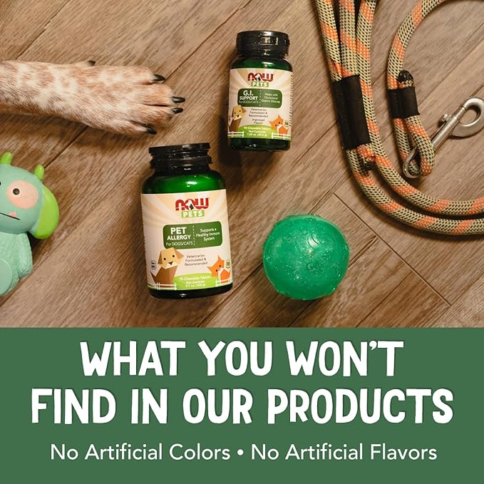 NOW Foods® Pets, UC-II® Advanced Joint Mobility for Dogs and Cats, Veterinarian formulated, Help Maintain Cartilage and Connective Tissue*, 60 Chewable Tablets (60 Grams)