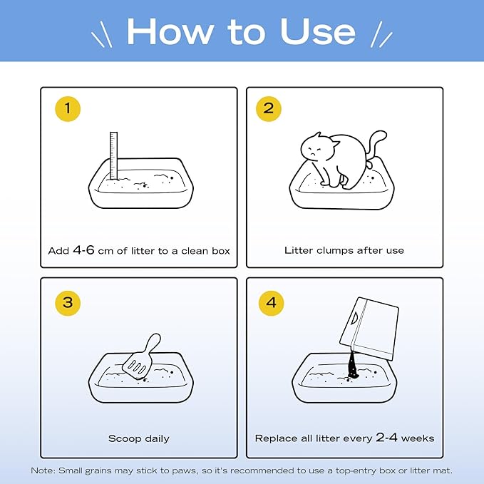 Natural Cat Litter Unscented, 100% Plant-Based, Strong Clumping Litter, Easy Scooping, Clumps Lift Cleanly, Low Dust, Corn & Cassava Litter, 5.5 LB x 3 Bags