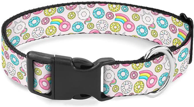 Colorful Donuts Dog Collar Pet Neck Strap for Small Medium Large Dogs Soft Adjustable Buckle
