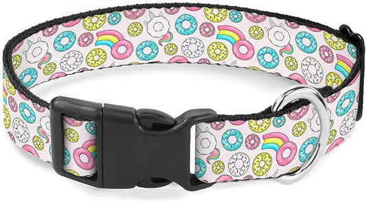 Colorful Donuts Dog Collar Pet Neck Strap for Small Medium Large Dogs Soft Adjustable Buckle