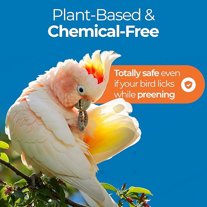 Aloe Vera Bird Spray for All Birds – Soothes Itchy Skin & Feather Plucking – 8oz Odor-Free Mist, Safe if Ingested, Daily Use Bird Mist, Softens Feathers, Natural Formula – Made in USA by UnRuffledRx™