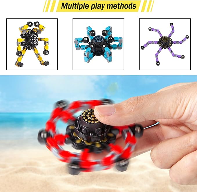 Fidget Spinners for Kids and Adults Stress Relief Sensory Fidget Toys for Boys and Girls Fingertip Gyros Toy Sensory Toy for Kids 2 Pcs Party Favors