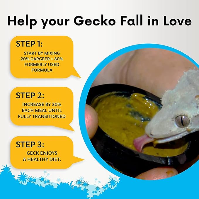 16oz Complete Crested Gecko Food Diet. Premium Ingredients Mix, Ready to Use Freshly Made Powder. Unique Superfood Formula, Developed & Made in The USA. Enjoy!