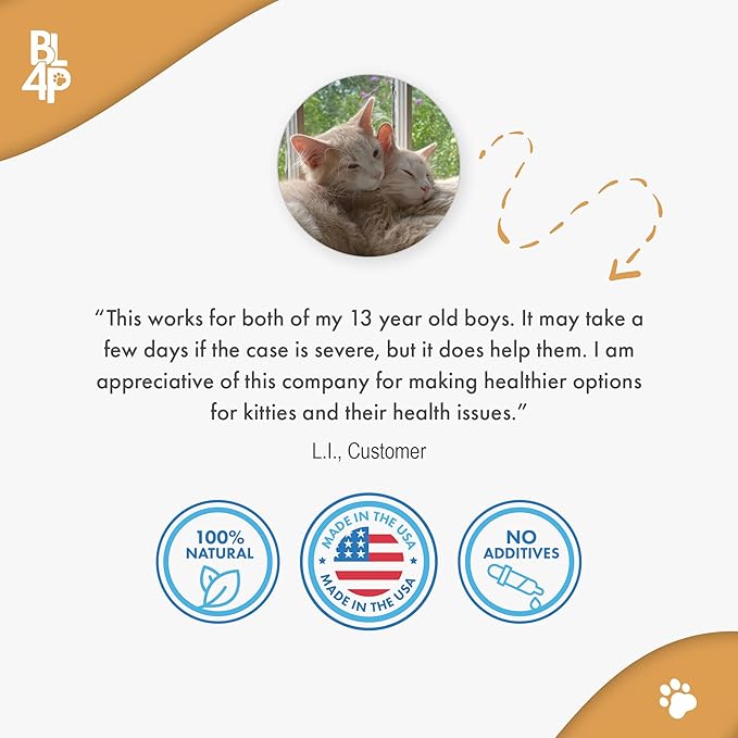 Cat Laxative Constipation Relief, Natural Cat Stool Softener Remedy for Irregular Bowel Movements Without Feline Diarrhea, Supports Feline Digestion & Gas Pain Relief, 400 Odorless, Tasteless Pills