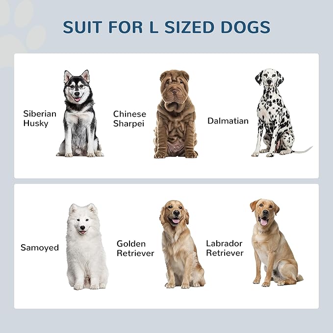 PawHut Large Elevated Dog Bowls with Storage Drawer - 11L Capacity, Raised Dog Bowl Stand Feeding Station, Black