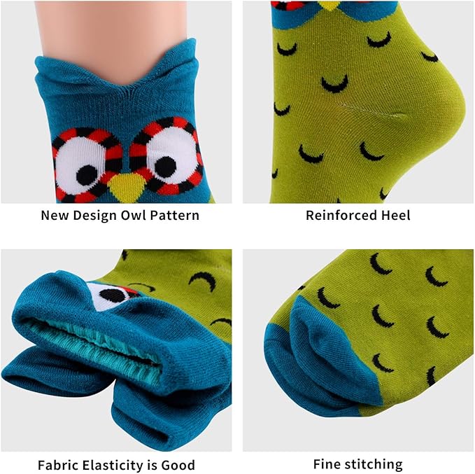 Jeasona Women's Cat Socks Cat Gifts Cute Animal Socks Dog Owl Gifts for Women