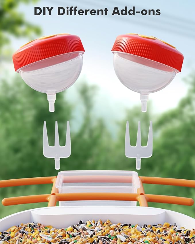 Dzees Smart Bird Feeder with Camera Solar Powered, Bird Watching, AI Identify Species, Auto Capture Videos, 2K HD Video, Ideal Gift for Family, Mother, Friends