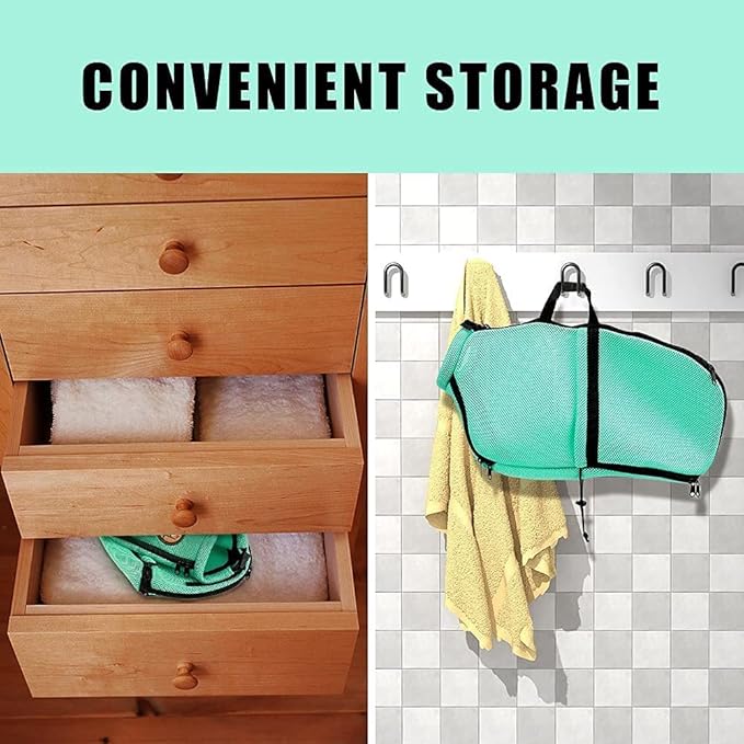 AWOOF Cat Grooming Bag Adjustable Cat Bathing Bag Anti Scratch Bite Polyester Soft Durable Mesh Cat Shower Bag for Small Medium Large Cats