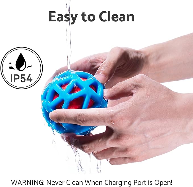 seagi Interactive Dog Toys – Durable Automatic Bouncing & Vibrating Interactive Dog Ball for Smart Play, Motion-Activated Moving Dog Toy for Small/Medium/Large Dogs,USB Rechargeable (Blue)