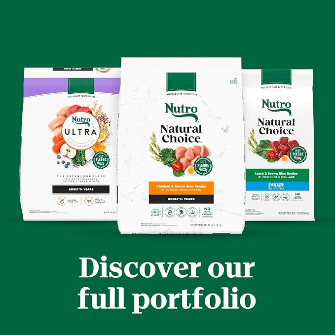 Nutro Natural Choice Chicken & Brown Rice Adult Large Breed Dog Food Dry Recipe, 13 lb. Bag