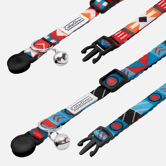 CollarDirect Cat Collar Breakaway with Removable Bell Set of 2 PCS