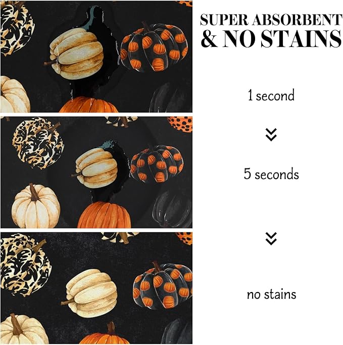 Fall Absorbent Dog Bowl Mats for Food and Water, Quick Dry Cat Food Mat Non-Slip Pet Supplies