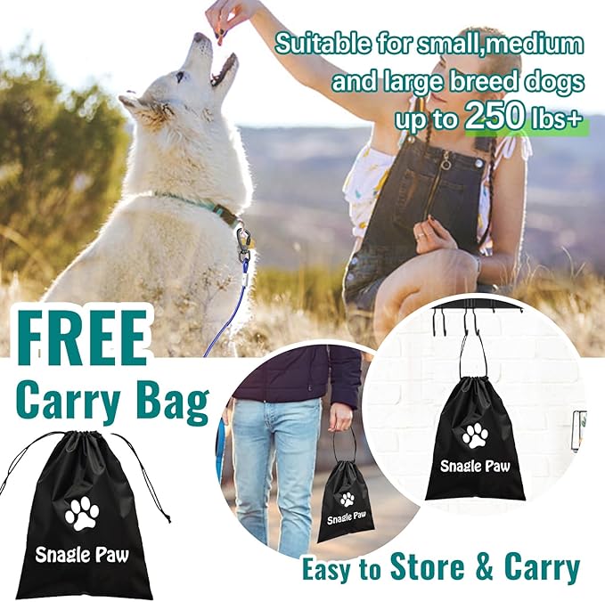 Tie Out Cable for Yards - 10FT Heavy Duty, Chew Proof for Large Dogs Up to 125lbs, Durable for Camping or Yard