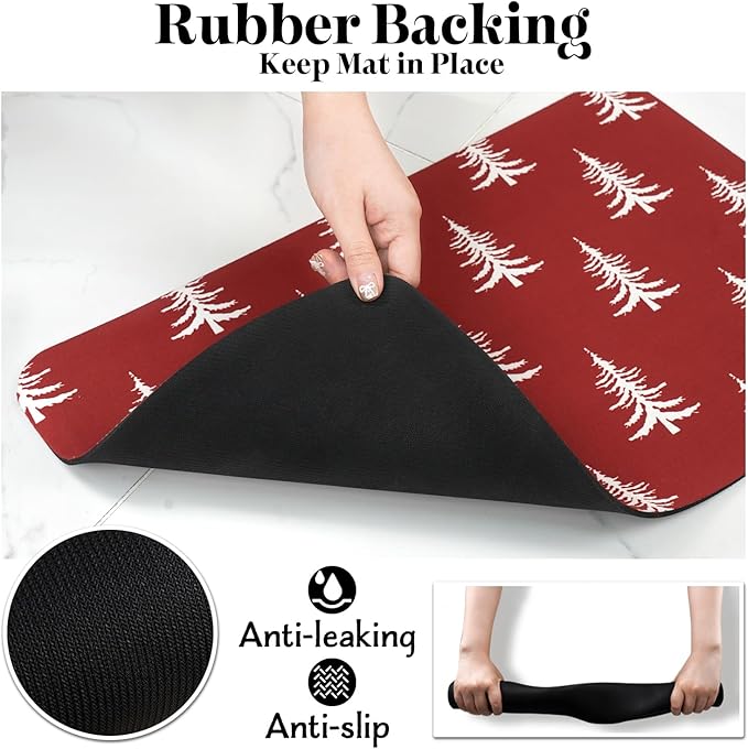 Dog Cat Food Mats for Floors, Absorbent Dog Bowl Mats for Food and Water, Quick Dry Non-Slip Pet Food Mat