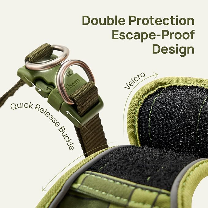 Cat Harness and Leash Set, Step-in Escape Proof Adjustable Vest Harness for Small Medium Large Cats, Lightweight Soft Breathable Reflective Kitten Harness for Walking Travel, Camping(Green, XS)