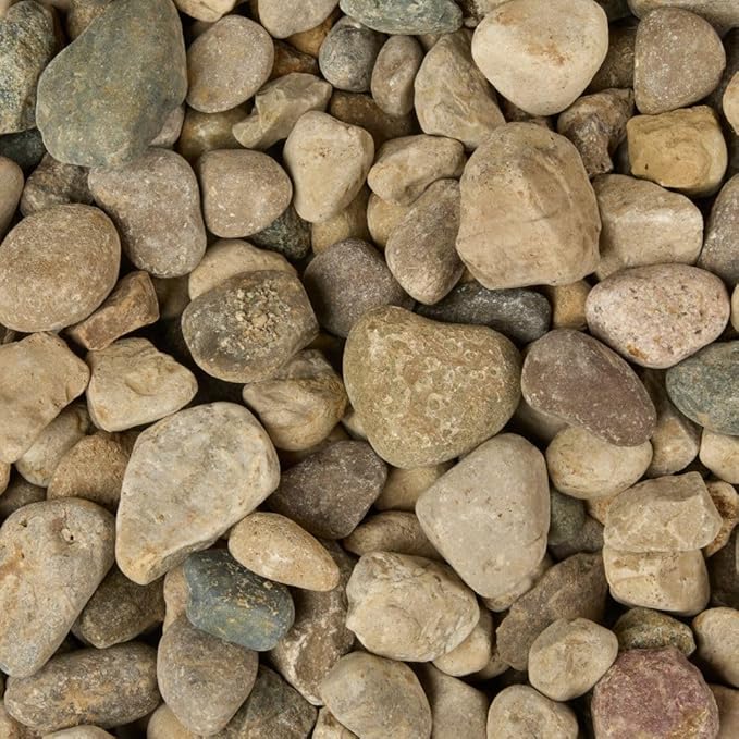 32 oz Jug Multicolor Gray Medium River Rock, 1½-3 inch size, for indoor outdoor decor, vase filler, candles, art, crafts, aquariums, fairy gardens, planters, tablescapes, terrariums