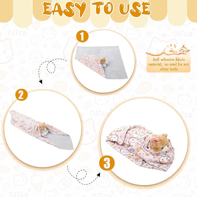 35.4" Extra Large Cat Grooming Wrap, Cat Wrap for Cutting Nails, Soft Self-Stick Anti-Scratch Anti-Escap Cat Wraps for Large Cats & Small Dogs, Ear Cleaning, Teeth Brushing Pet Tool